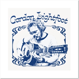 Gordon Lightfoot / Retro Style Country Fan Design Posters and Art